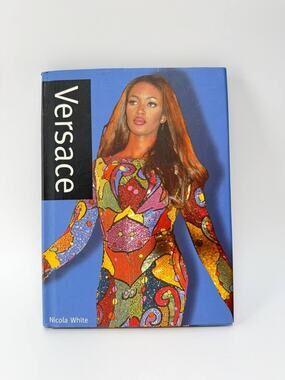 Versace Book Nicola White Fashion Design Hardcover Pre-Owned